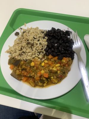 Beans, rice, veggie stew  at Celeiro in Almada