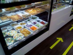 Cold and raw ingredients at Celeiro - Saldanha in Lisbon