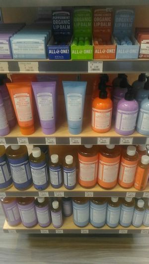 Dr bronners at Honey & Ginger in Dartmouth