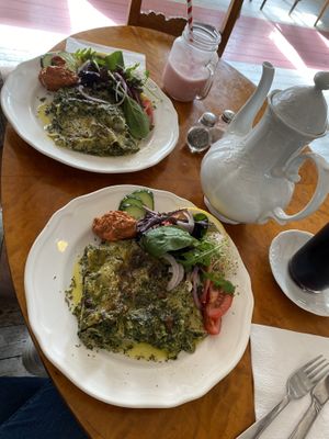 Spenat lasagne  at Galleri Stenhallen Café in Borgholm