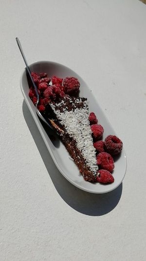 Chokladkaka :) at Galleri Stenhallen Café in Borgholm