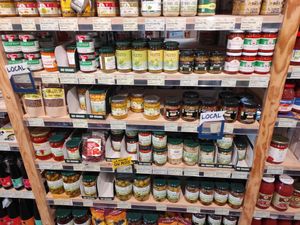 Canned food at Biocoop Saint Malo in Saint-malo