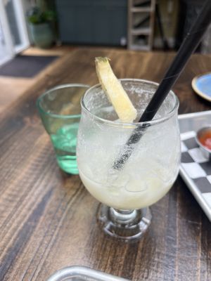 Virgin pino colada  at Palm House in San Francisco