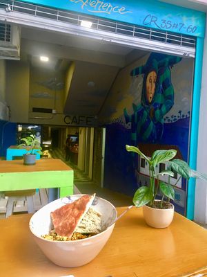 They’re in the process of building more outdoor seating  at Desarrolladores de Cafe in Medellin