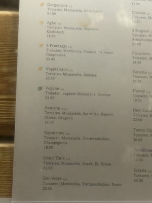 One vegan pizza with vegan mozzarella   at Hotel Solaria in Bivio