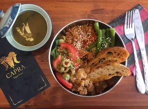 Bowl , special's day at Capra in San Jose