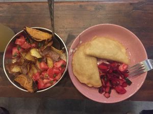 empanaditas y antonjos de una noche at Capra in San Jose