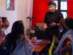 Our Chef Alejandra Madriz. at Capra in San Jose