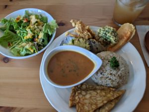 Lunch special at Marugoto Vegan Dining Asakusa in Tokyo