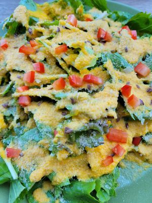 Salad option at Marugoto Vegan Dining Asakusa in Tokyo