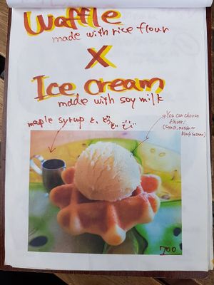 As per photo at Marugoto Vegan Dining Asakusa in Tokyo