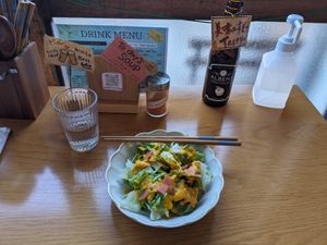 Salad at Marugoto Vegan Dining Asakusa in Tokyo