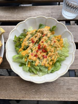 Side salad included with Lunch Plate No. 1  at Marugoto Vegan Dining Asakusa in Tokyo