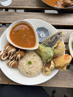 Lunch Plate No. 1  at Marugoto Vegan Dining Asakusa in Tokyo