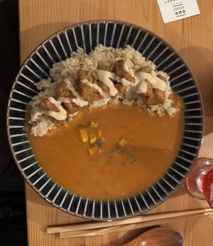 karrage curry  at Marugoto Vegan Dining Asakusa in Tokyo