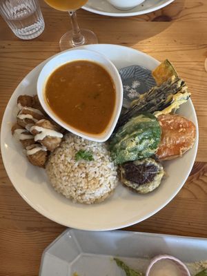 Delicious. Amazing.  at Marugoto Vegan Dining Asakusa in Tokyo