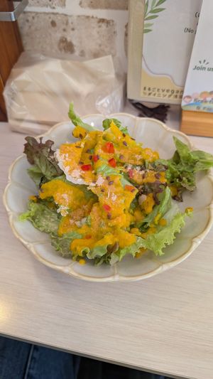 Salad at Marugoto Vegan Dining Asakusa in Tokyo