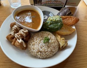 Lunchplate  at Marugoto Vegan Dining Asakusa in Tokyo