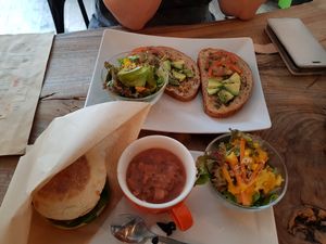 Very good food at Marugoto Vegan Dining Asakusa in Tokyo