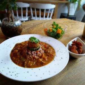 Curry Rice at Marugoto Vegan Dining Asakusa in Tokyo