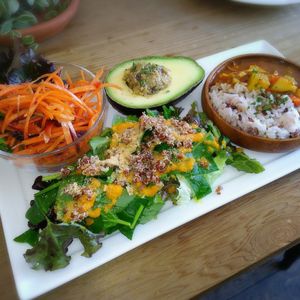 lunch plate 4 at Marugoto Vegan Dining Asakusa in Tokyo