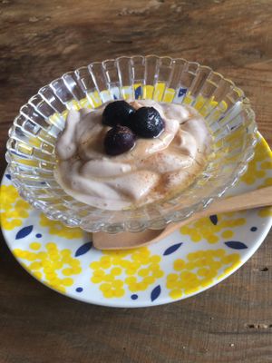 “chocolate” mousse  at Marugoto Vegan Dining Asakusa in Tokyo