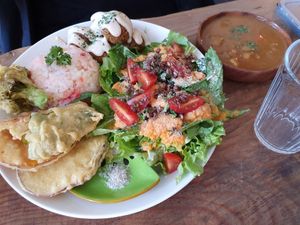 Sets at Marugoto Vegan Dining Asakusa in Tokyo