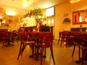 restaurant room inside at Cafe Botanika in St Petersburg