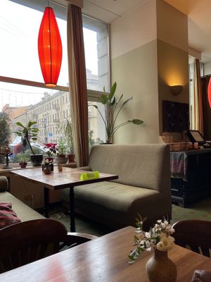   at Cafe Botanika in St Petersburg
