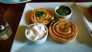 Potatoes spiral at Cafe Botanika in St Petersburg