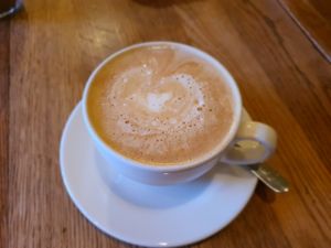 Cappuccino with soya milk at Cafe Botanika in St Petersburg