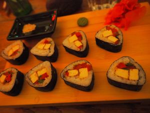 Sushi at Cafe Botanika in St Petersburg