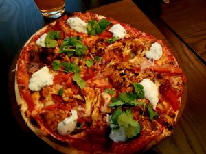 Cauliflower tandoori pizza at Borruso's in Crows Nest
