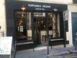 The restaurant at Kapunka Vegan in Paris