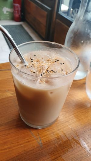 Coconut milk tea at Kapunka Vegan in Paris