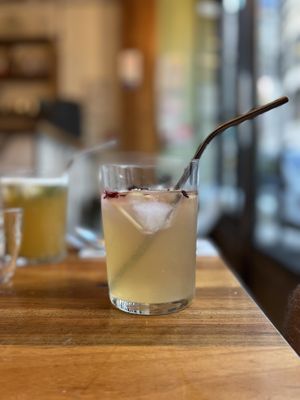 Homemade lemonade  at Kapunka Vegan in Paris