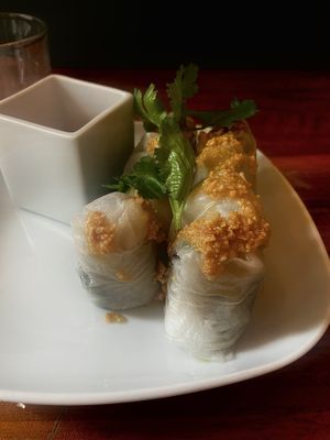 Summer rolls  at Kapunka Vegan in Paris