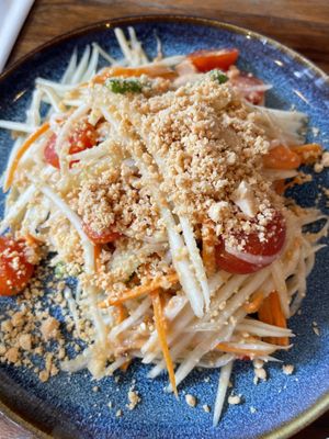 Green papaya salad  at Kapunka Vegan in Paris