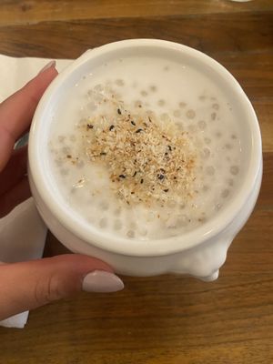 Sticky coconut rice   at Kapunka Vegan in Paris