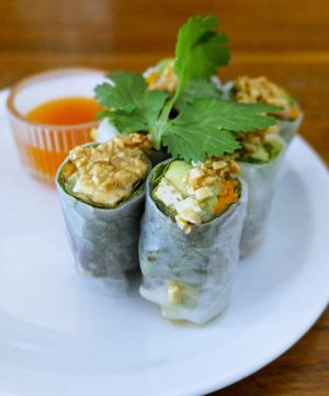 Spring Rolls at Kapunka Vegan in Paris
