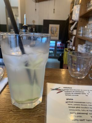 Ginger lemonade   at Kapunka Vegan in Paris