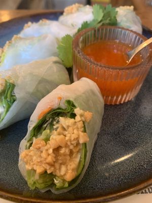 Salad rolls   at Kapunka Vegan in Paris