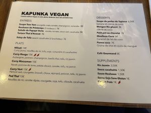 Important stuff  at Kapunka Vegan in Paris