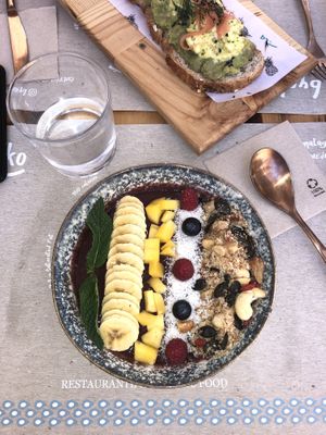 Açai bowl at Byoko in Malaga