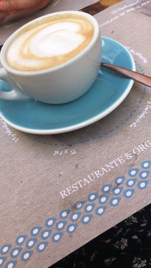 Cappuccino with almond milk  at Byoko in Malaga