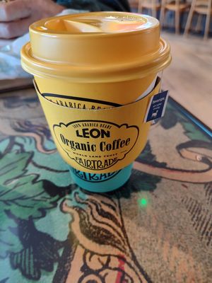 Plant milks available in teas and coffees at LEON in Worcester