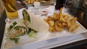 Panella wrap with fries at hamP in Bari