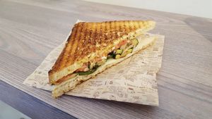 Vegan Toast - you get 2 of these (15x19cm total) at Capatoast in Bari