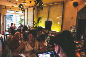 Our jungle style interior at Honeymoon in East London