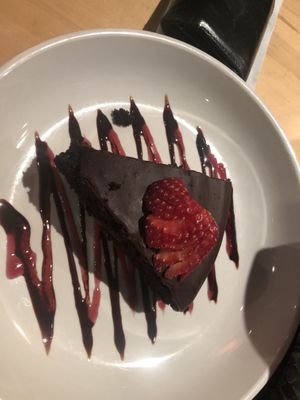 Chocolate olive oil cake  at Ranch Camp in Stowe